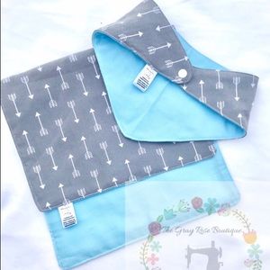 Bib and burp cloth set